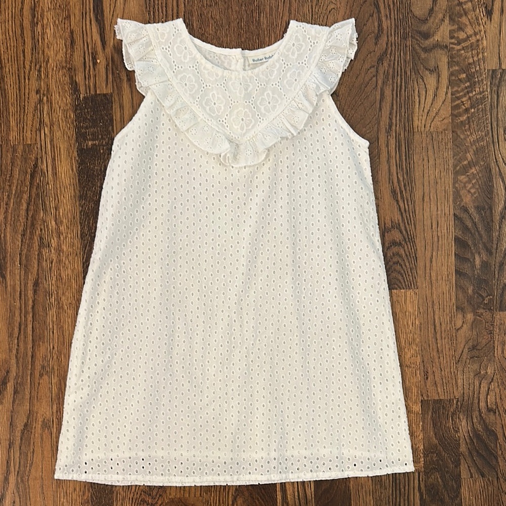 Roller Rabbit White Eyelet Kids Dress